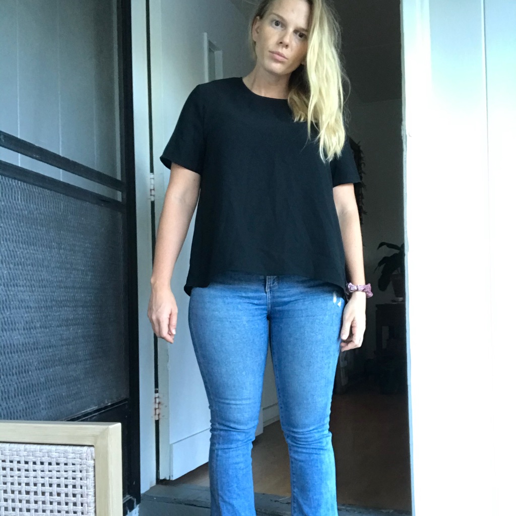 Polyester J.Crew Top - Large